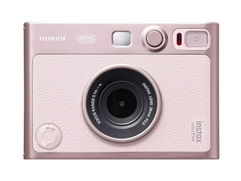Хибриден фотоапарат за моментални снимки Fujifilm Instax Mini Evo, Розов