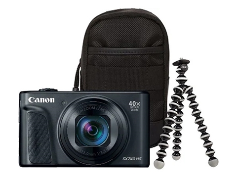 Canon PowerShot SX740 HS Travel kit, черен