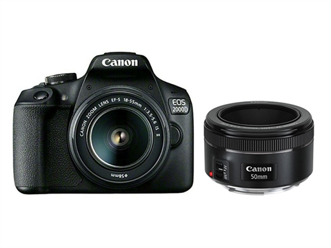 Canon EOS 2000D и обектив EF-S 18-55 и EF 50mm f/1.8 STM