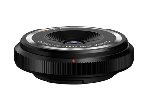 Обектив Olympus ZD MICRO 9mm f/8 Fisheye Body Cap Lens, черен