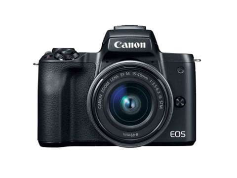 Canon EOS M50 с обектив EF-M 15-45mm f/3.5-6.3 IS STM, черен