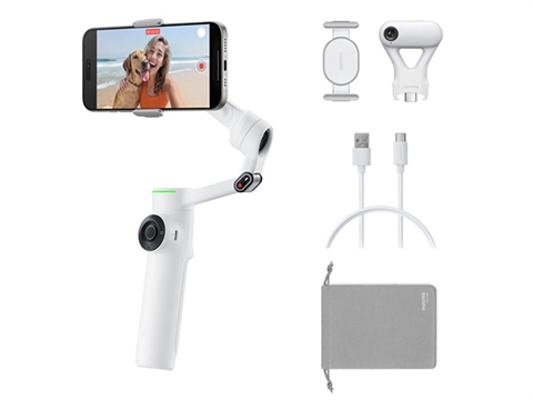 Жиростабилизатор Insta360 Flow 2 Pro AI Tracker Bundle, бял
