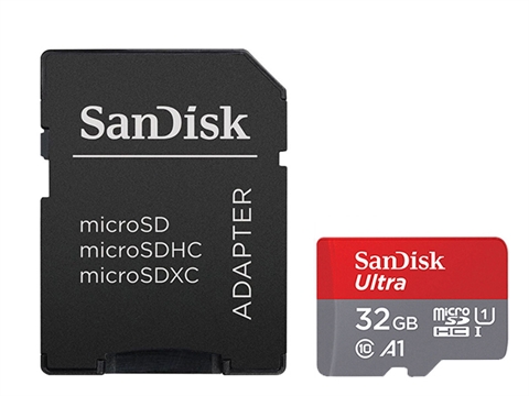 Карта памет SanDisk Ultra microSDHC 32GB 120MB/s ,Class10, A1 UHS-I и адаптер