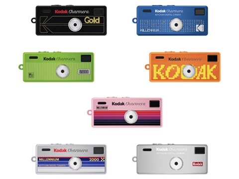 Миниатюрна дигитална камера за ключодържател Kodak Charmera Millennium Edition Keychain, дизайн на случаен принцип