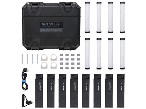 Комплект от 8 диодни тръбИ NANLITE PavoTube II 6XR RGBWW