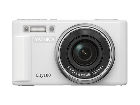 Компактен фотоапарат Yashica City 100, Бял