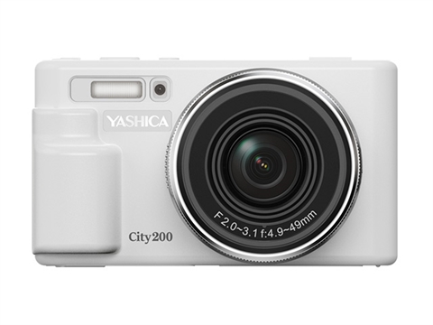 Компактен фотоапарат Yashica City 200, Бял