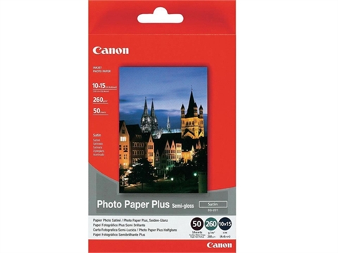 Фотохартия Canon Plus Semi-gloss SG-201, 50 листа, 10x15 cm