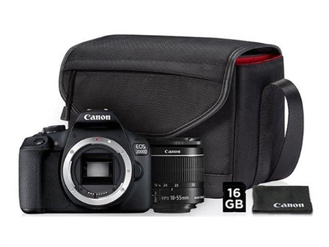 Canon EOS 4000D KIT обектив EF-S 18-55 мм F/3.5-5.6 III , чанта SB 130, карта памет 16GB
