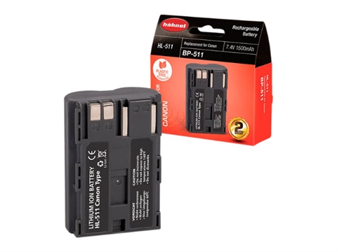 Батерия Hahnel, еквивалент на на Canon BP-511/512, 1500 mAh