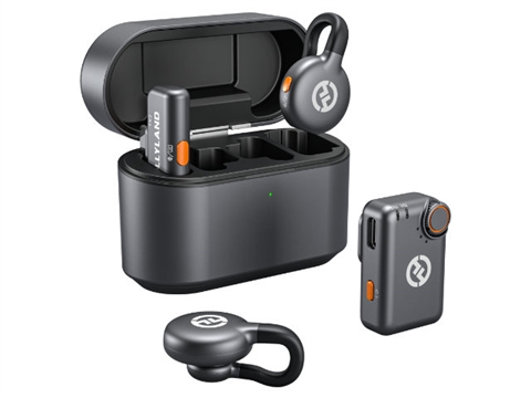 Безжични микрофони и зарядно Hollyland LARK M2S Mini Combo USB-C, Space Gray