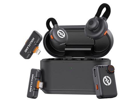Безжични микрофони и зарядно Hollyland LARK M2S Ultimate Combo USB-C/Lightning, Space Gray