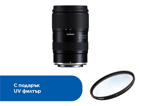 Обектив Tamron 28-75mm f/2.8 Di III VXD G2 за Nikon Z, с подарък UV филтър