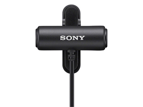 Компактен стерео микрофон Sony ECM-LV1 Stereo Lavalier Microphone