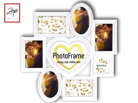 Рамка за снимки галерия  Roses 8бр.-6бр.-10х15 см,1бр.-20х17,1бр.-9х9 см см, пластмасова