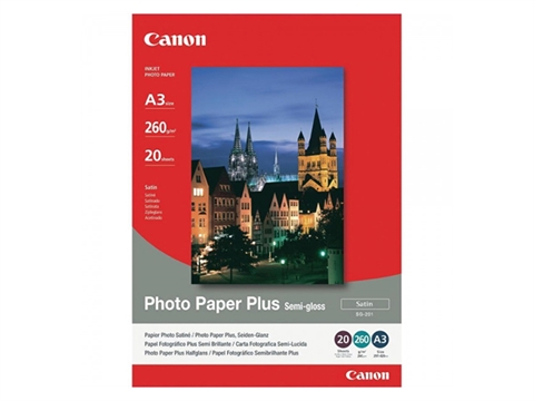 Фотохартия Canon Plus Semi-gloss SG-201, 20 листа, A3