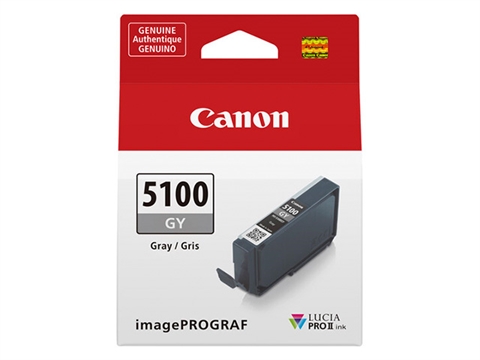 Касета с пигментно мастило Canon PFI-5100 LUCIA PRO II за принтер imagePROGRAF PRO-310, Gray 14.4 ml