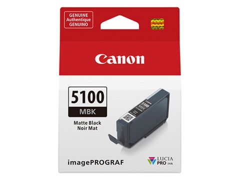 Касета с пигментно мастило Canon PFI-5100 LUCIA PRO II за принтер imagePROGRAF PRO-310, Matte Black 14.4 ml
