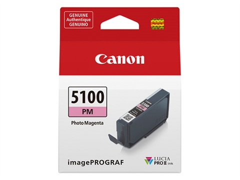 Касета с пигментно мастило Canon PFI-5100 LUCIA PRO II за принтер imagePROGRAF PRO-310, Photo Magenta 14.4 ml