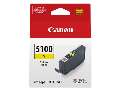 Касета с пигментно мастило Canon PFI-5100 LUCIA PRO II за принтер imagePROGRAF PRO-310, Yellow 14.4 ml
