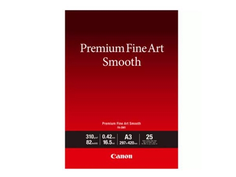 Фотохартия Canon Premium Fine Art Smooth FA-SM1, 25 листа, A3