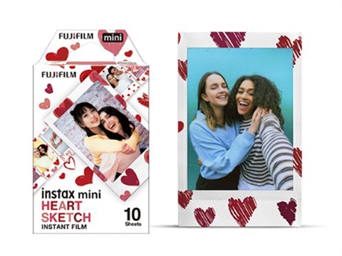 Хартия за моментално проявяване Fujifilm Instax Mini Heart Sketch