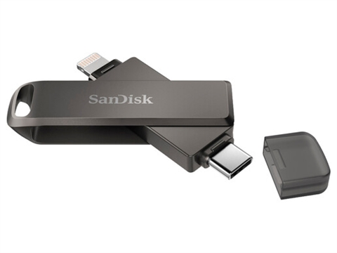 Флаш памет SanDisk iXpand Flash Drive Luxe 128GB с USB-C и Lightning конектор