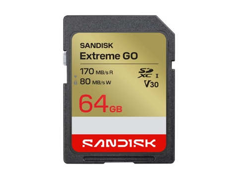 Карта памет SanDisk Extreme GO, UHS-I, SDXC, V30, 64GB