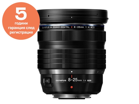 Обектив Olympus M.Zuiko Digital ED 8-25mm f/4 PRO
