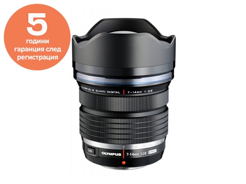 Обектив Olympus M.ZUIKO Digital ED 7-14mm f/2.8 PRO