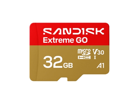 Карта памет SanDisk Extreme GO microSD, UHS-I, U3, V30, A1, 32GB