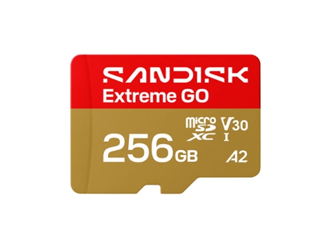 Карта памет SanDisk Extreme GO microSD, UHS-I, U3, V30, A2, 256GB