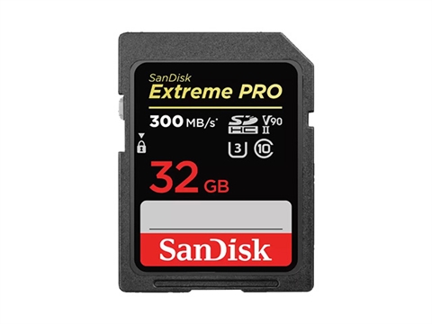 Карта памет SanDisk Extreme PRO 32GB SDHC, UHS-II, Class 10, U3, V90