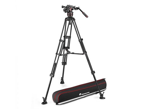 Видео статив със среден паяк комплект Manfrotto Nitrotech 608/ Alu Twin MS
