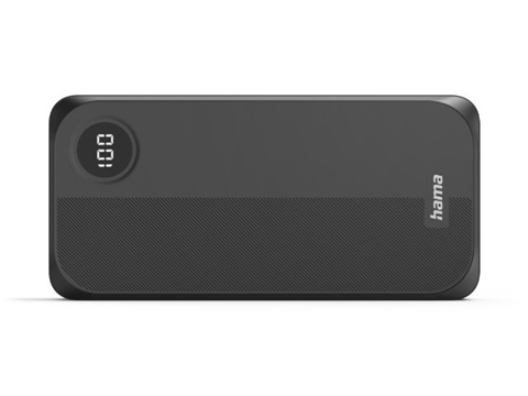 Външна батерия Hama с три изхода, 20000mAh, Черна