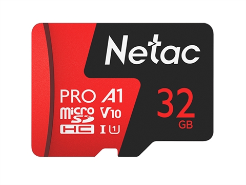 Карта памет Netac Pro 32GB Micro SDXC до 100MB/s 667x UHS-I U3 V10  с адаптер