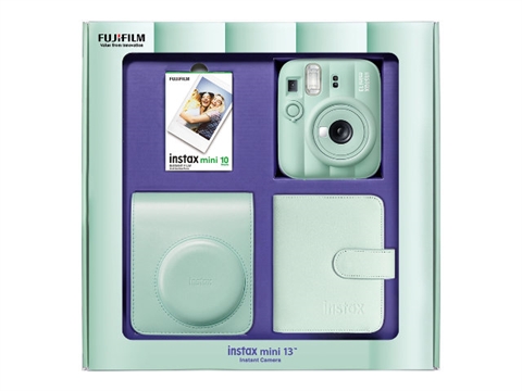 Комплект за моментални снимки FujiFilm Instax Mini 13, Зелен