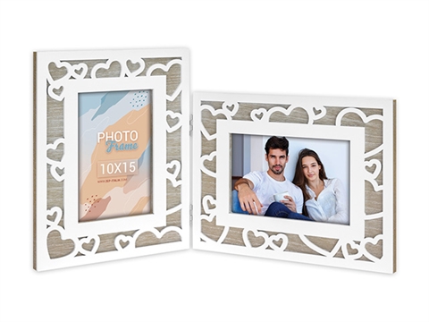 Рамка за снимки тип галерия ZEP Sofia за 2 бр. 10x15 см., дървена