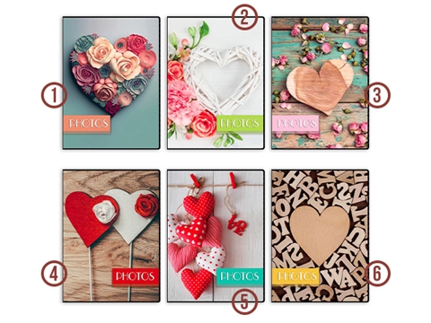 Албум за снимки ZEP Cuore за 40 броя 10x15 см., меки корици, с джоб