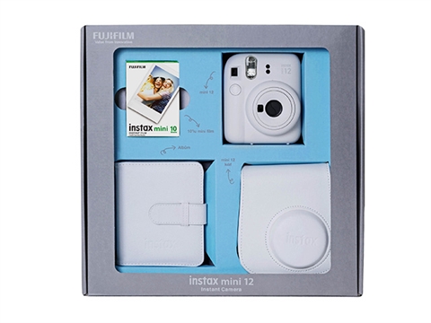 Комплект за моментални снимки FujiFilm Instax Mini 12, бял