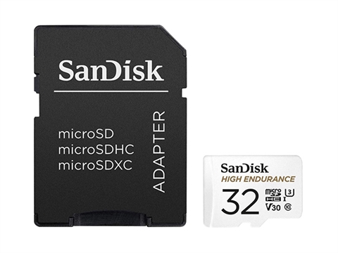 Карта памет SanDisk 32GB High Endurance Video microSDHC Card with Adapter for Dash cam and Home