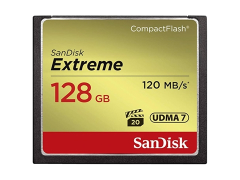 Карта памет SanDisk Extreme  CF  128GB card 120MB/s 800х UDMA 7