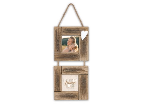 Рамка за снимки тип галерия ZEP Essence 2Q за 2 броя 10x10 см., дървена