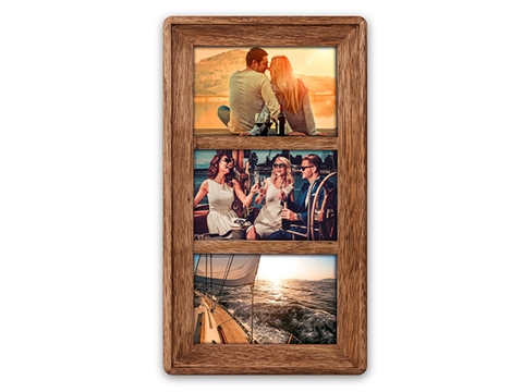 Рамка за снимки ZEP Rhone за 3 броя 10x15 см., дървена
