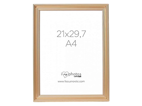 Рамка за снимки Focus Verona Gold 21x29,7 см., Пластмасова, Златиста
