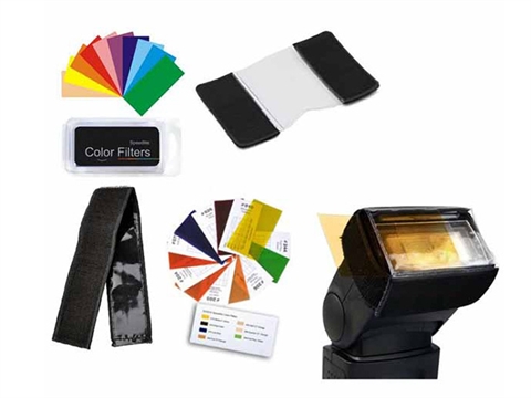 Цветни филтри за ръчна светкавица