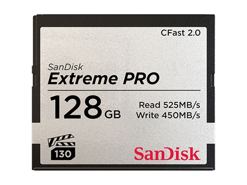 Карта памет SanDisk 128GB CFast 2.0 Extreme Pro, 525MB/s