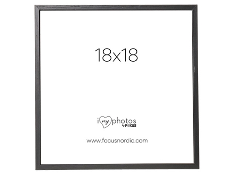Рамка за снимки Focus Rock Black 18x18 см., Дървена, Черна