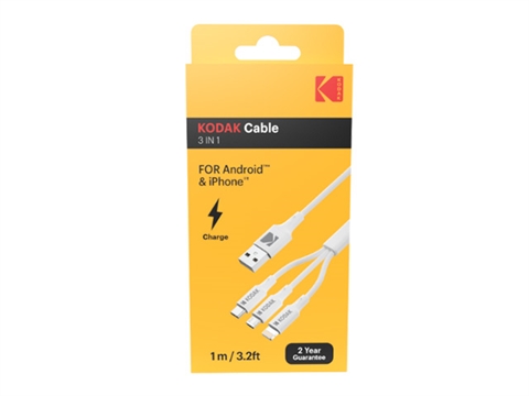 Кабел за зареждане Kodak 3 в 1