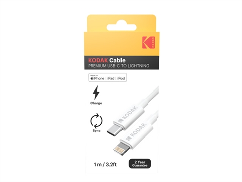 Кабел за ултра бързо зареждане Kodak USB-C към Lightning